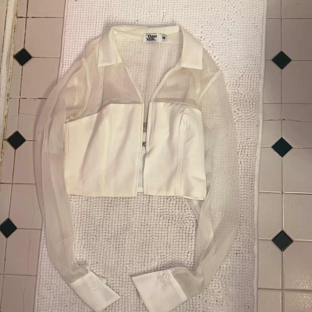 Tiger Mist Crop Blouse